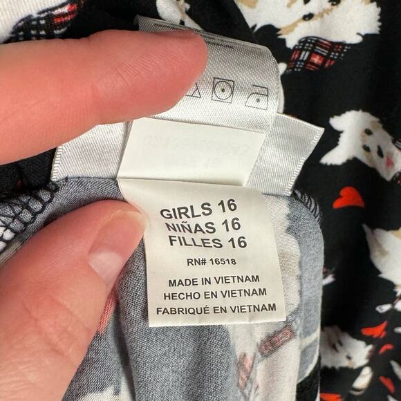 EMILY WEST | Red & Black Revisable Double Sided Holiday A-Line Dress | Kid's 16 - Picture 10 of 11